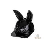 2MOD_19FWR022_TWOMOD,  Black Glazed Rabbit Character Hat_Handmade, Made in Korea, 3D Hat